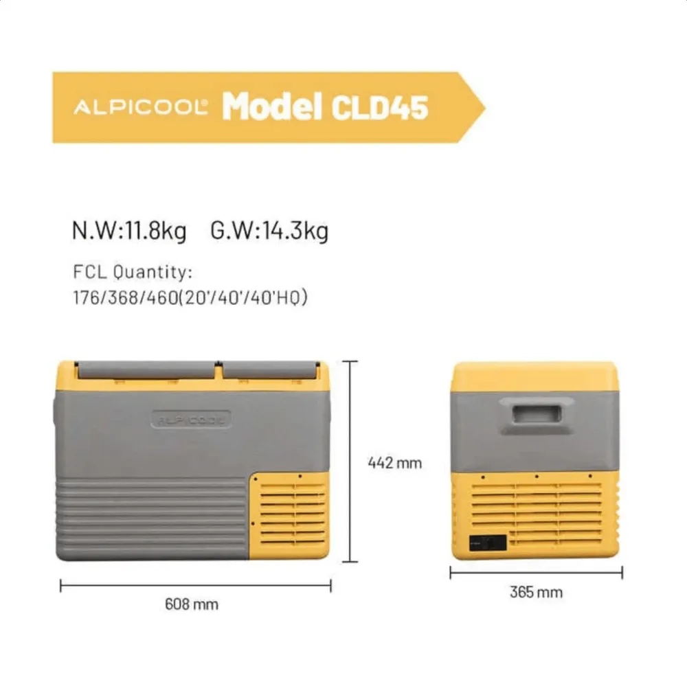 Hielera congelador portátil Alpicool CLD45 - 35L