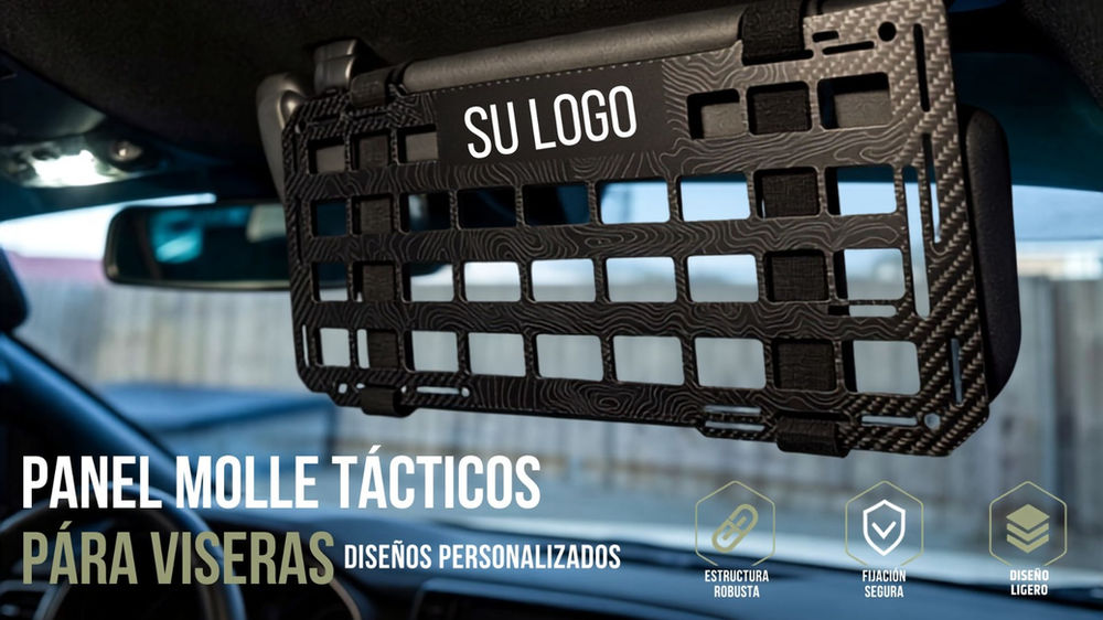 Panel Molle Tácticos para Viseras Personalizable