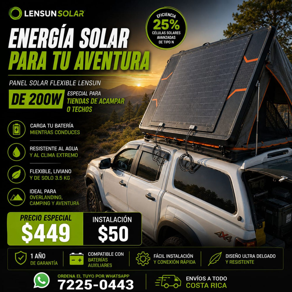 Panel Solar Flexible 200W