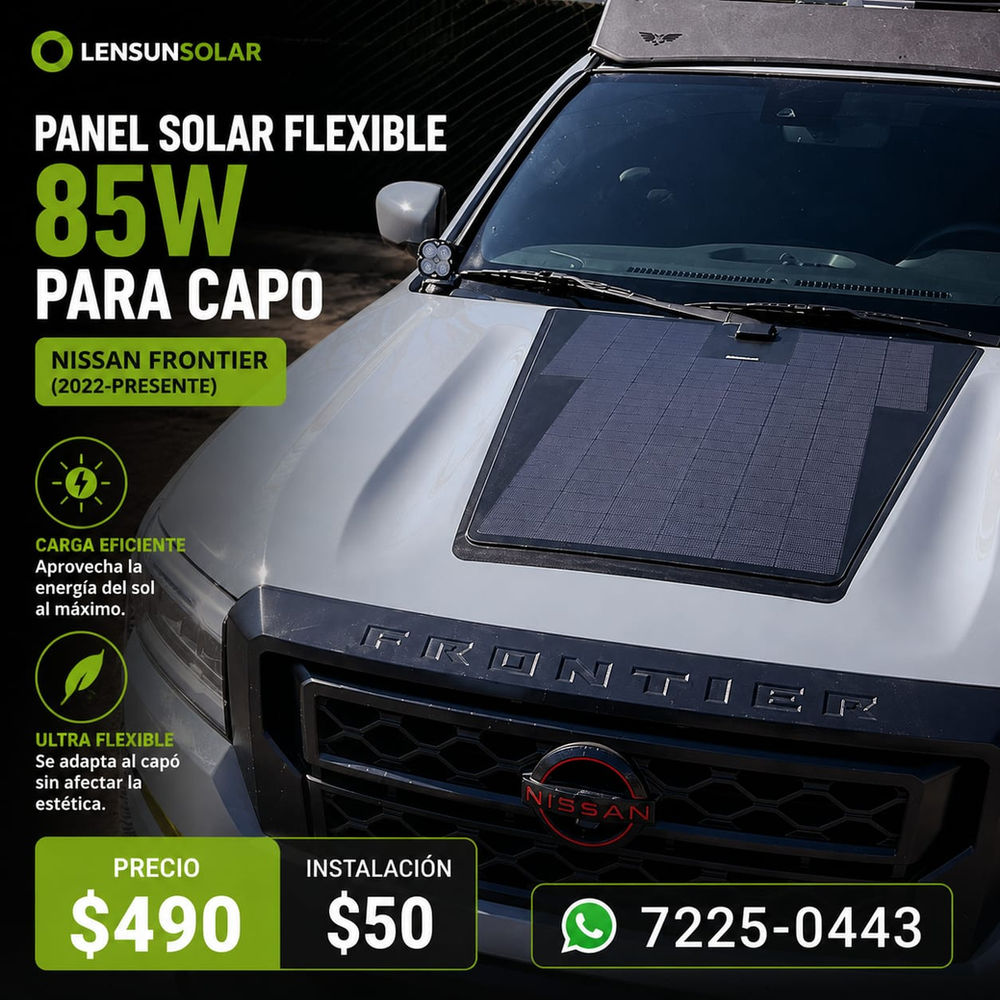 Panel Solar Flexible para Capó 85W