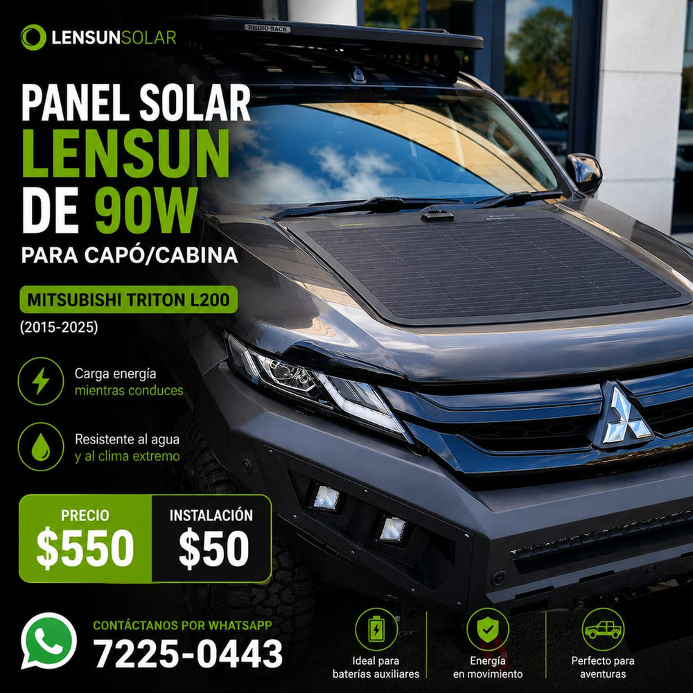 Panel Solar para Capó/Cabina 90W