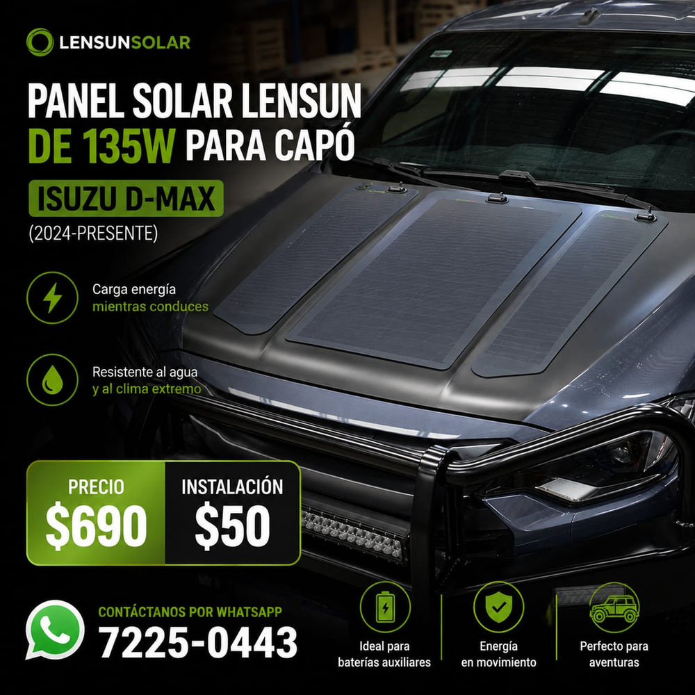 Panel Solar para Capó 135W