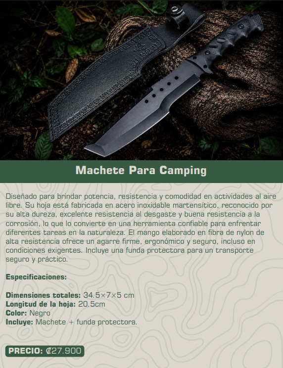 Machete Para Camping