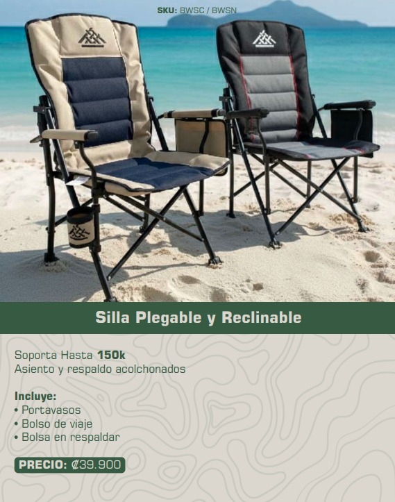 Silla Plegable y Reclinable