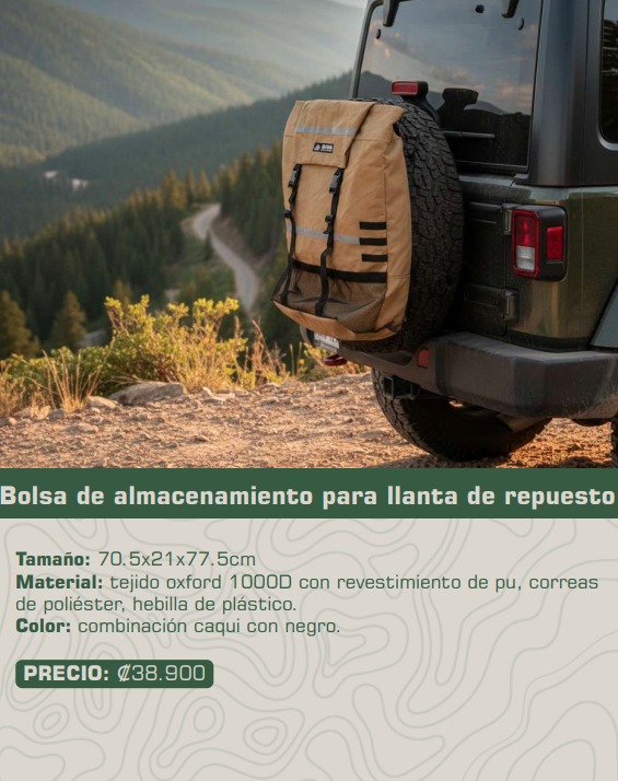 Bolsa de almacenamiento para llanta de repuesto